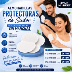 80 protectores de sudor