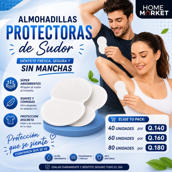 80 protectores de sudor