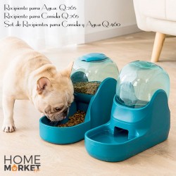 Set Recipiente Comida y Agua