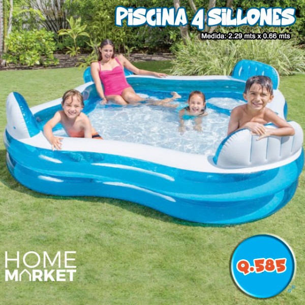 Piscina 4 Sillones