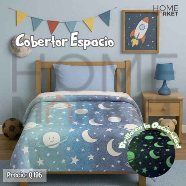 2 Cobertor Glow In The Dark 