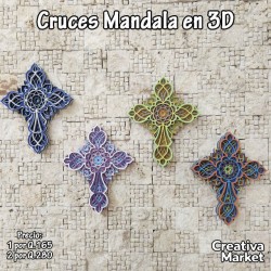 2 Cruces Mandala 3D