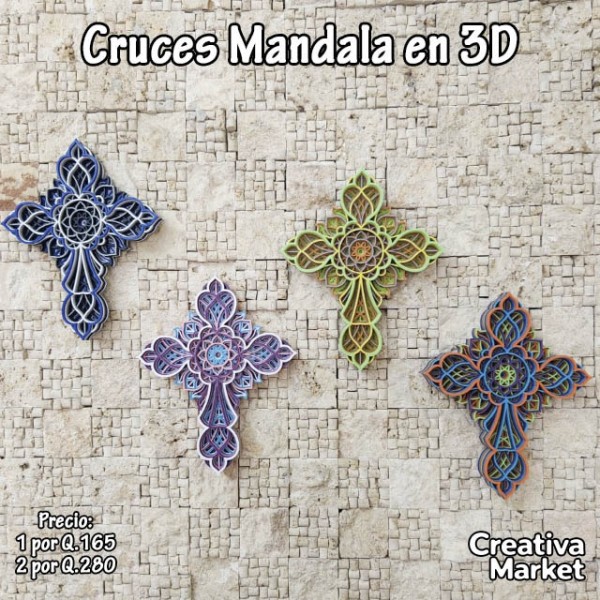 Cruz Mandala 3D