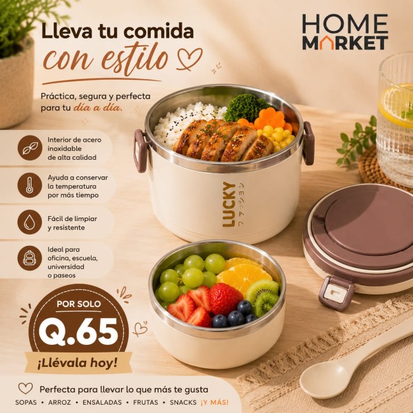 Lonchera 2 recipiente 