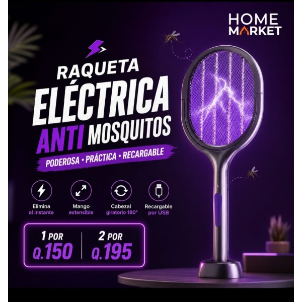 2 Raqueta Eléctrica 