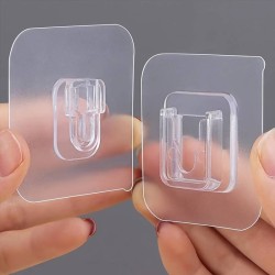 4 Colgador Doble Adhesivo