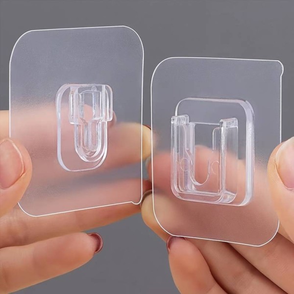 4 Colgador Doble Adhesivo